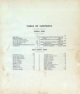 Table of Contents, Rock County 1935